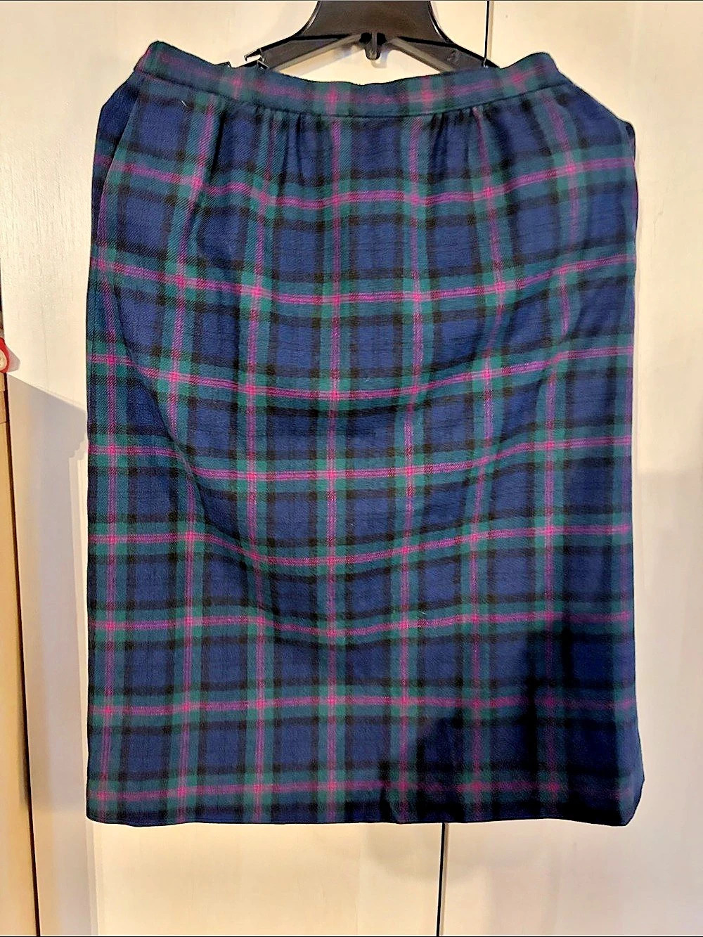 Pendleton Authentic Baird Tartan Wool Skirt Blue & Green Size 14